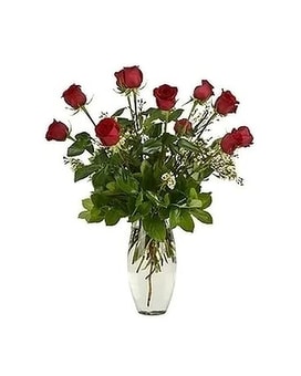 Ida's Special Dozen Rose Arrangement Flower Arrangement