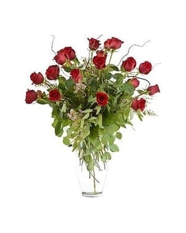 Double Premium Dozen Rose Arrangement Flower Arrangement